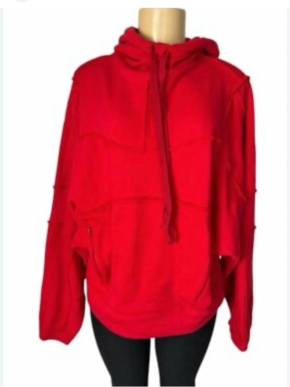 ALO yoga  women’s Red Hoodie Sweatshirt - Brand Unknown